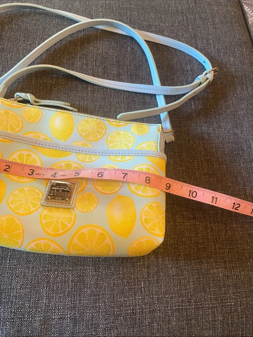 Dooney & Bourke Light Blue Lemon Small Crossbody Bag - 9